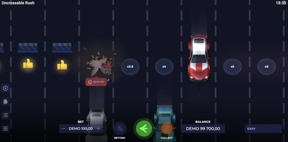 Uncrossable Rush Game