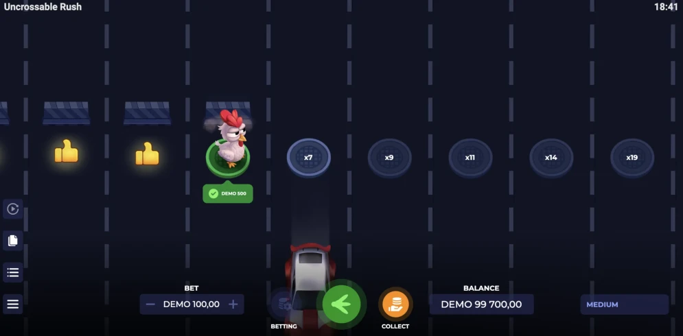Uncrossable Rush Game