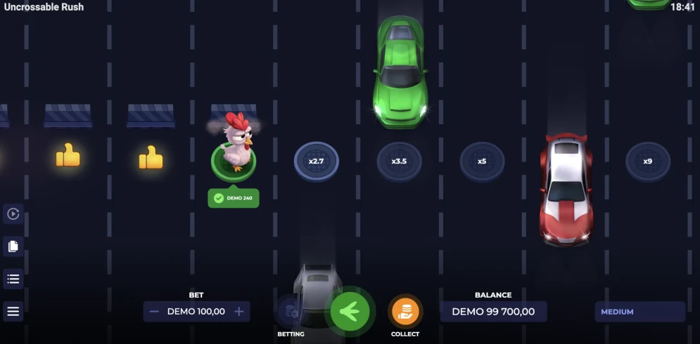 Uncrossable Rush Game