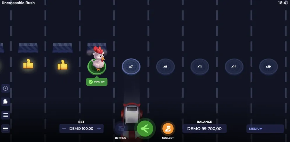 Uncrossable Rush 